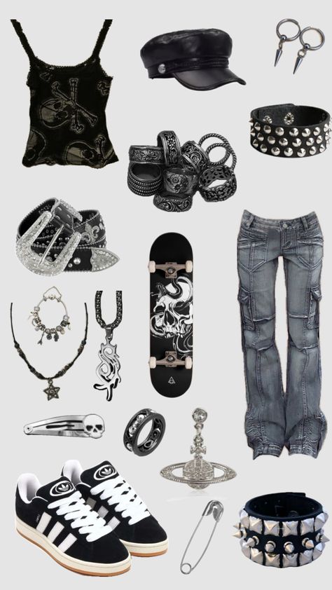 2000s Alt Fashion, Gigi Outfits, Punk Style Outfits, Alt Outfits, Best Friend Outfits, Fashion Top Outfits, Emo Outfits, Friend Outfits, Cute Swag Outfits