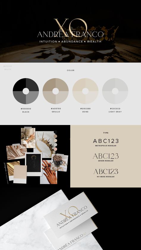 Luxury Logo Ideas Branding, Black Palette Aesthetic, Black And Gold Brand Identity, Luxury Business Color Palette, Color Palette Marketing, Luxury Logo Color Palette, Luxury Color Palette Branding Black, Black White Gold Branding, Luxurious Color Palette Branding