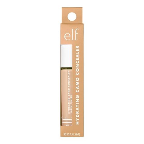 Camouflage those pesky spots and under-eye circles with e.l.f.'s Hydrating Camo Concealer. A full-coverage, hydrating, longwearing concealer featuring a large doe foot applicator to conceal, correct, contour and highlight for flawless skin. The highly pigmented formula is lightweight with a satin finish that won't settle into fine lines or creases. Ideal for all skin types, but great for dry skin Proud to be 100% vegan and cruelty-free, worldwide. Because kindness is chic.