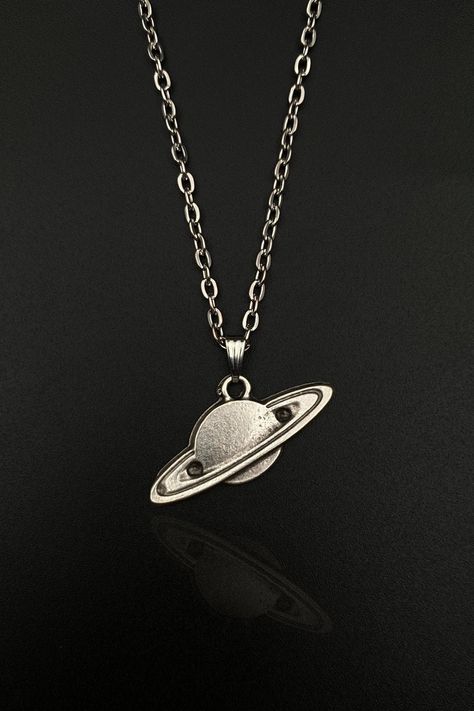 Space Planets - Saturn Men Women Necklace, Saturn Necklace, Space Jewelry, Planet Necklace, Space Gift, Saturn Jewelry Gift, Saturn Pendant Saturn Jewelry, Planets Saturn, Space Saturn, Saturn Pendant, Saturn Necklace, Planet Necklace, Space Jewelry, Pretty Jewelry Necklaces, Space Planets