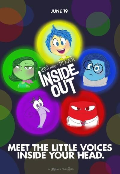 Inside Out Poster, Bday Gift For Boyfriend, Disney Movie Night Dinner, Movie Night Dinner, Movie Inside Out, Home Disney, Disney Movie Night, Poster Graphic Design, 2000s Cartoons