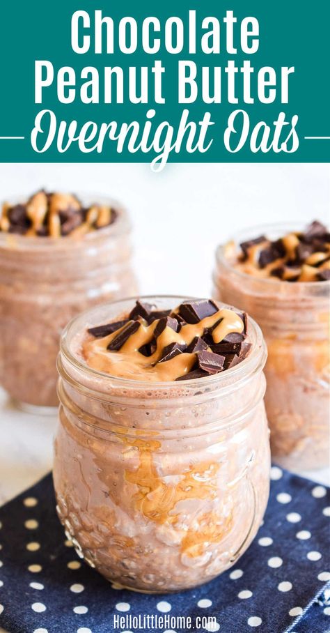 Peanut Butter And Chocolate Overnight Oats, Easy Peanut Butter Overnight Oats, Peanut Butter Cheesecake Overnight Oats, Reese Overnight Oats, Reeses Overnight Oats Recipe, Overnight Oats Recipe Chocolate Chip, Peanut Butter Chocolate Chip Overnight Oats, Reese’s Overnight Oats, Overnight Oats With Pb2 Powder