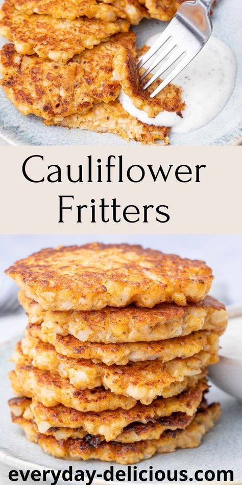 If you’re wondering what to do with leftover cauliflower, these cauliflower fritters are the answer! They are cheesy, perfectly spiced, quick, and easy. They make a great snack or a meatless lunch. Cheesy Cauliflower Patties, Leftover Cauliflower, Cauliflower Recipes Low Carb, Meatless Lunch, Cauliflower Cakes, Best Casserole Recipes, Cauliflower Patties, Best Casserole, Cauliflower Fritters