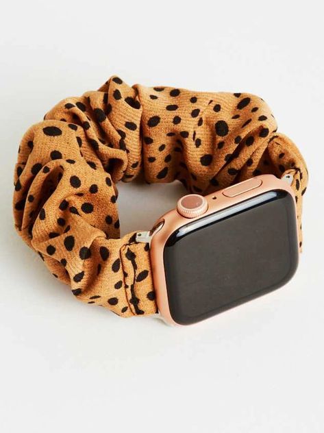 Dalmatian Scrunchie Smart Watch Band - Brown | Altar'd State Scrunchie Watch Band, Scrunchie Watch, Smart Watch Bands, Cute Apple Watch Bands, Mom Fits, Watch Bracelets, Apple Watch Bands Fashion, Mom Clothes, Apple Watch Bands Women