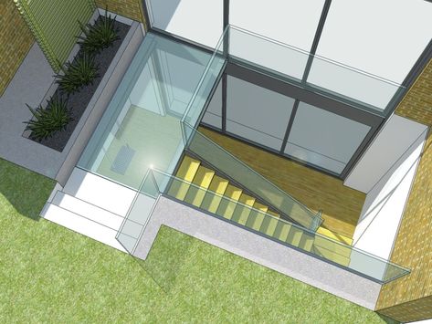 Basement Extension, Basement Egress, Shape Architecture, Fulham London, Basement Window, Basement Conversion, Basement Entrance, Basement Guest Rooms, Barn Conversions