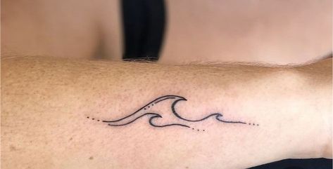 Beach Collar Bone Tattoo, Mother Mother Ocean Tattoo, Family Wave Tattoo, Mother Daughter Wave Tattoos, Double Wave Tattoo, Wave Tattoo Ribs, Ankle Wave Tattoo, Ocean Wave Tattoos For Women, Mini Wave Tattoo