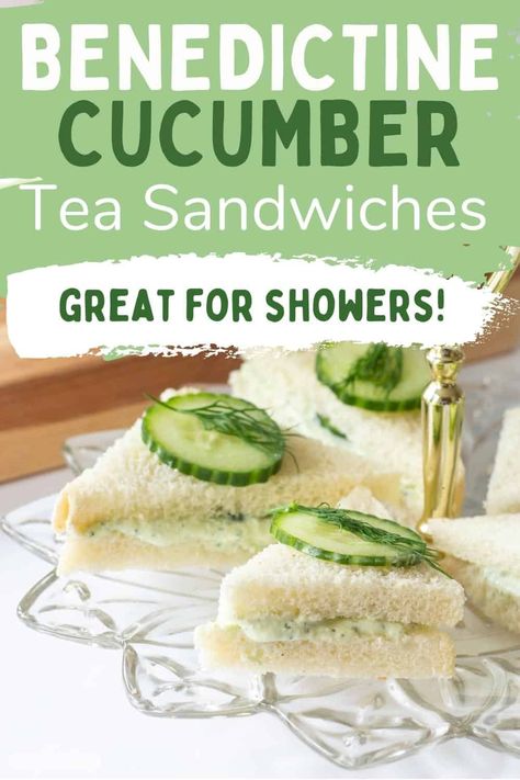 Cucumber Sandwiches Recipes, Vegetarian Party, Easy Picnic Food, Cucumber Tea Sandwiches, Appetizer Sandwiches, Party Sandwiches, Cucumber Sandwiches, Finger Foods Easy, Tea Party Food