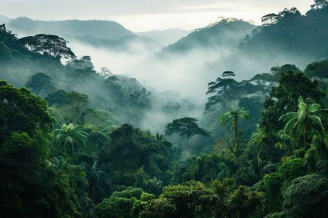 Rainforest landscape tree vegetation rainforest.  | premium image by rawpixel.com / Boom Rainforest Background, Temperate Rainforest Aesthetic, Rainforest Landscape, Pine Tea, Amazon Rainforest Deforestation, Mystical Rainforest, Brazil Amazon Rainforest, Animal Background, Valdivian Rainforest