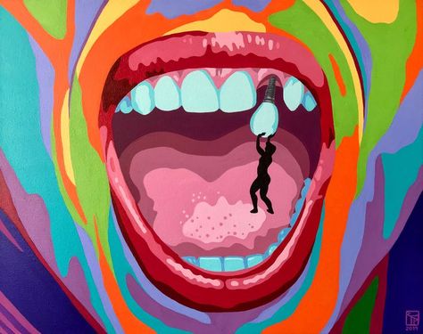 Dentist Commission - Robyn Price Art © 2018 - Lip Art, Pop Art, Sexual Art, Painting Vintage Dentistry Art, Dentist Painting Ideas, Dentistry Painting, Dentist Art Painting, Dental Art Creative, Dentistry Art Painting, Dentist Painting, Dentist Photo, Teeth Painting