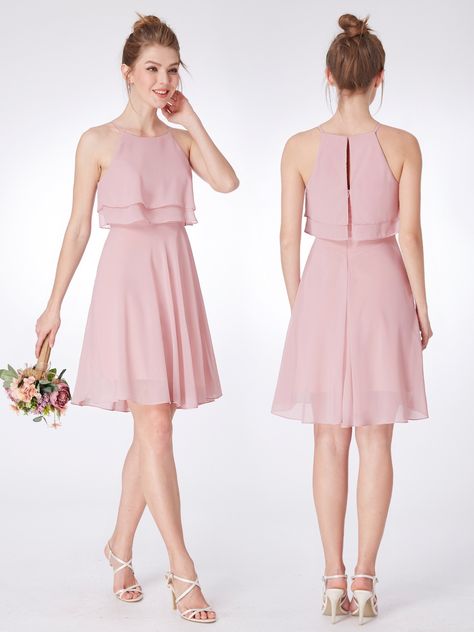 Champagne Bridesmaid Dresses Short, Bridesmaid Dresses Mismatched Purple, Mismatched Blush Bridesmaid Dresses, Short Burgundy Bridesmaid Dresses, Bright Bridesmaid Dresses, Mismatched Green Bridesmaid Dresses, Short Flowy Dress, Pink Bridesmaid Dresses Short, Bridesmaid Dresses Long Blue