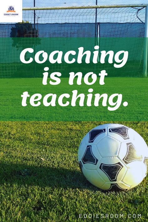 Coaching is not teaching. Children can find their answers. #soccer #football #coach #teach Coaching Youth Soccer, Coaching Soccer, Soccer Coach, Soccer Workouts, Soccer Drills, Youth Soccer, Teaching Children, Soccer Coaching, Soccer Stars