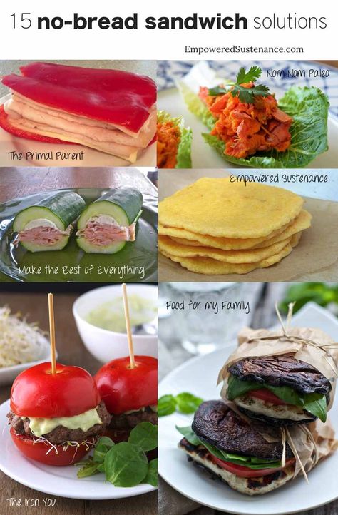 15 no-bread sandwich ideas. These are brilliant! Breadless sandwiches Plats Healthy, Bread Sandwich, Sandwich Ideas, Fingerfood Party, Healthier Choices, Carb Free, Snacks Für Party, Wheat Free, Healthy Lunch