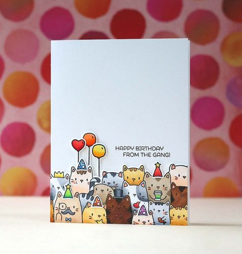 Indigoblu Stamps, Whimsical Cards, Altered Cards, Elephant Cards, Mama Elephant Cards, Mama Elephant Stamps, Creative Birthday Cards, Anniversaire Diy, Birthday Card Drawing