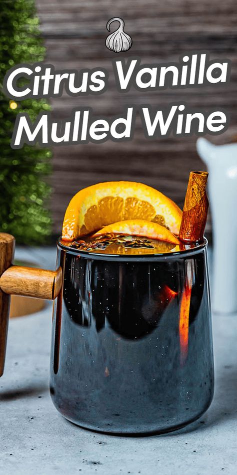 This Mulled Wine recipe brings you the warmth and comfort of a delicious wine cocktail made by heating red wine with a blend of spices and citrus flavors. It's the perfect glass to have by a warm fireplace, listening to your favorite holiday songs. Via @umamiology Fall Mulled Wine Recipe, Sweet Mulled Wine Recipe, Hot Mulled Wine Recipe, Slow Cooker Mulled Wine, Recipes Using Red Wine, Hot Wine Recipe, Christmas Mulled Wine Recipe, Spiced Wine Recipe, Gluhwein Recipe