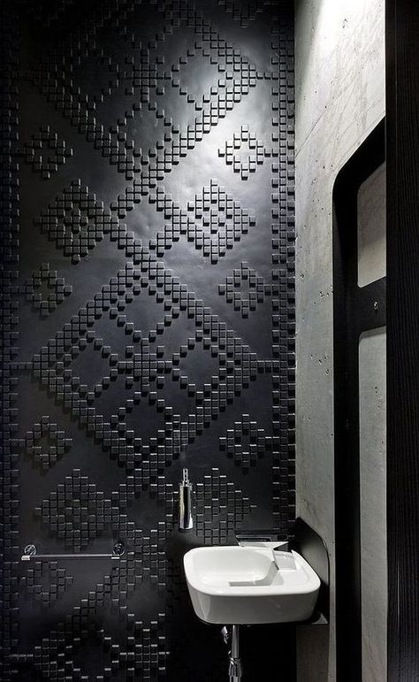 Sergey Makhno, Arsitektur Masjid, Architects Office, Wall Treatments, Bathroom Inspiration, Tile Bathroom, تصميم داخلي, Bathroom Interior, Modern Bathroom