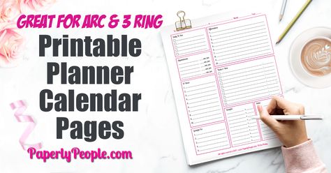 Printable Planner Calendar System For Staples ARC System or 3 Ring Binder... Awesome printable planner pages for personal and business. To do lists and goal setting worksheets. Daily, weekly and monthly calendar and lists pages to help with productivity and success. Great for your DIY Staples ARC or 3 Ring Binder planner. #planner #businessplanner #plannerpages 3 Ring Binder Planner, Ring Binder Planner, Printable Calendar Pages, Planner Calendar Printables, Goals Ideas, Harry Shum Jr, Tumblr Relationship, Calendar Kit, Business Calendar