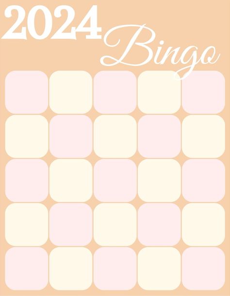 2024 Bingo Card Template Blank Vision Board Bingo Template, 2024 Bingo Template, 2024 New Year Resolutions Template, New Years Bingo Card, New Year Bingo Card, 2024 Bingo Card Ideas, 2024 Resolutions Template, Bingo Template Aesthetic, 2024 Vision Board Bingo Card