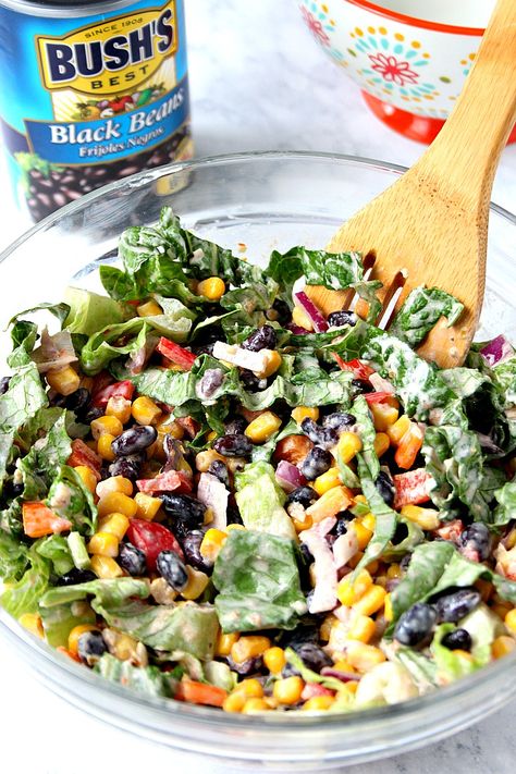 Black Bean Taco Salad Recipe, Black Bean Taco Salad, Bean Taco Salad, Taco Salat, Taco Salad Recipe, Black Bean Tacos, Taco Salad Recipes, Bean Tacos, Salad Pasta