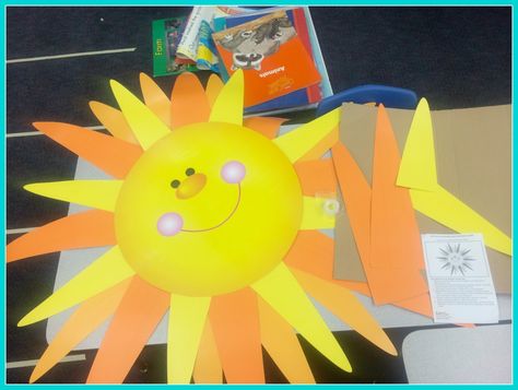 Adorable DIY sun for my bulletin board from Oriental Trading Company! Sun Bulletin Boards, Trading Company, Diy Cans, Reading Corner, School Bulletin Boards, Construction Paper, Bulletin Boards, Beach Themes, Diy Garden