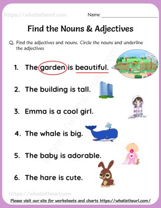 Noun Worksheet Grade 3, Describing Words Worksheet For Grade 1, Adjectives And Nouns Worksheet, Adjectives For Grade 1, Adjectives Worksheet For Grade 1, Noun Worksheet For Grade 1, Nouns First Grade, Worksheets For Grade 1, Learning Websites For Kids