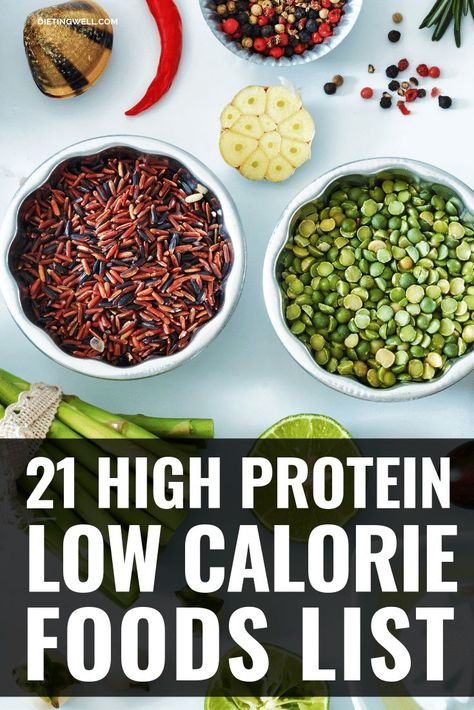 High Protein Low Calorie Foods #lowcalorie #protein Low Calorie Foods List, Low Calorie Foods, Low Calorie Protein, Low Calorie Vegan, High Protein Low Calorie, High Protein Vegan, Low Calorie Snacks, Protein Diets, High Protein Low Carb