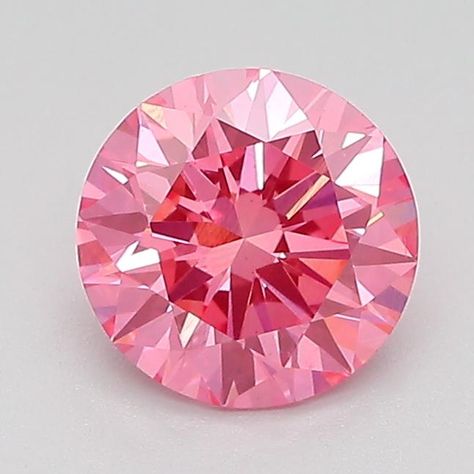 Loose Fancy Vivid Pink Round Lab Created Diamond - 1.04 Ct.. This 1.04 Carat 6.56 x 6.45 x 3.98 mm Pink Round Lab Created Diamond has been hand selected by our GIA-certified gemologists for its exceptional characteristics and rarity. Shiny Rings, Diamond Drawing, Pink Gem, Pink Round, Crystal Crafts, Brilliant Earth, Pink Gemstones, Fancy Color Diamonds, Lab Created Diamonds