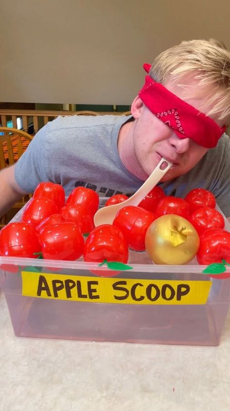 Apple Bobbing Alternatives, Bobbing For Apples Alternative, Bob For Apples, Apple Ideas, Harvest Fest, Bobbing For Apples, Fall Games, Apples To Apples Game, Poison Apples