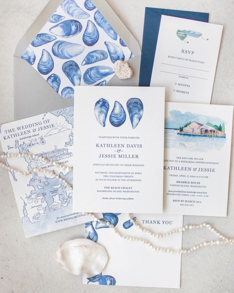 Ocean Wedding, Beach Wedding Inspiration, Bridal Musings, Beach Wedding Invitations, Coastal Wedding, Fun Wedding Invitations, Wedding Stationary, Ocean Inspiration, Wedding Paper