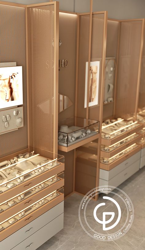 Jewelry Shop Vitrin, Jewelry Store Interior, Jewelry Store Design, Store Interiors, Jewelry Showcases, Store Design Interior, Store Interior, Chatelaine, Good Design