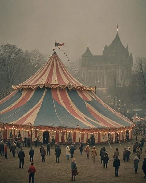 Nights At The Circus, Carnival Tent Aesthetic, Circus Background Aesthetic, Medieval Circus Aesthetic, Carnival Dark Aesthetic, Circus Big Top, Travelling Circus Aesthetic, Circus Core Aesthetic, Circus Life Aesthetic