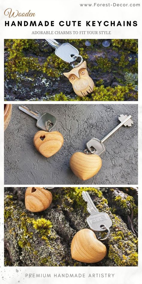 Wooden Keychain Ideas Diy Wood, Wood Keychain Ideas, Wooden Keychain Ideas, Chrsitmas Gift, Best Christmas Decorations, Avocado Art, Wooden Kitchenware, Cute Keychains, Handmade Keychains