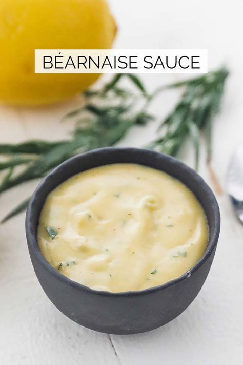 Beef Sauces, Bearnaise Sauce Recipe, Steak Sauces, Mother Sauce, Bernaise Sauce, Béarnaise Sauce, Dill Cream Sauce, Roasted Duck Recipes, Creamy Horseradish Sauce