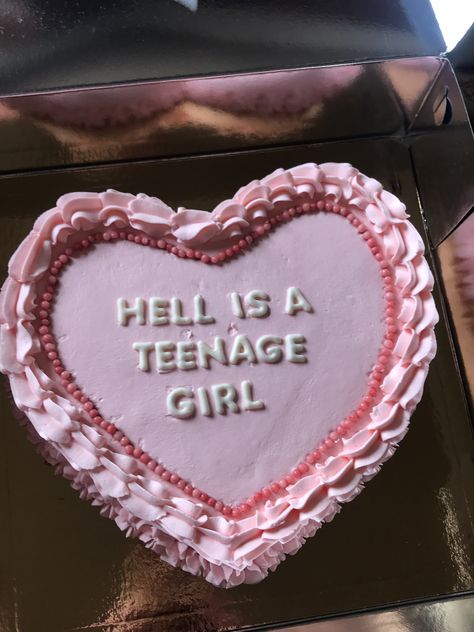 Hell Is A Teenage Girl, 14th Birthday Cakes, 15th Birthday Cakes, 17 Birthday Cake, 13 Birthday Cake, 16 Birthday Cake, Funny Birthday Cakes, Sixteenth Birthday, 13th Birthday Parties