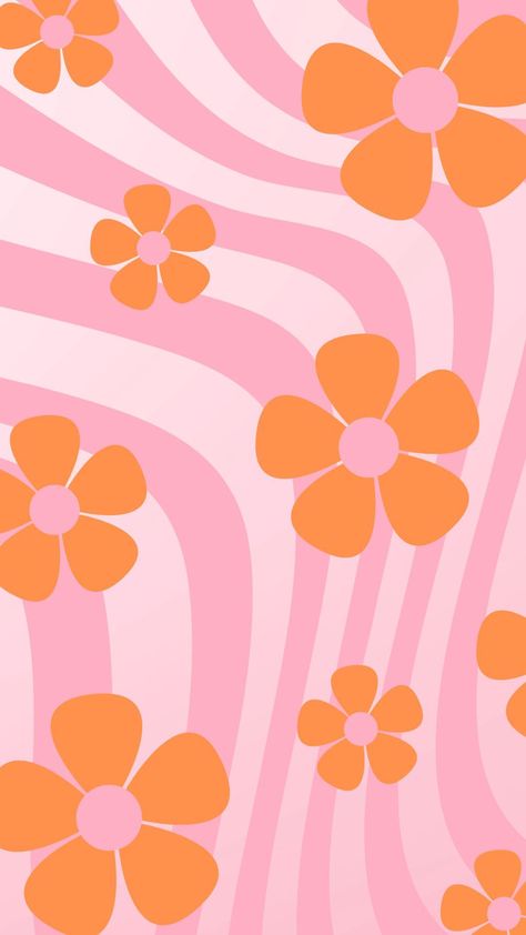 Blossom in Nostalgia: Explore Stunning 60s Floral Wallpaper Designs Pink And White Backdrop, Preppy Wallpaper Ideas, Phone Preppy, 60s Wallpaper, Wallpaper Pink And Orange, Wallpaper Preppy, Preppy Wallpapers, Aesthetic Patterns, Iphone Wallpaper Preppy