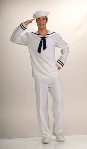 Mens Sailor Costume, Marine Outfit, Sailor Costume, Up Halloween Costumes, Sailor Uniform, Fancy Dress Halloween Costumes, Uniform Costume, Anchors Aweigh, Sailor Shirt