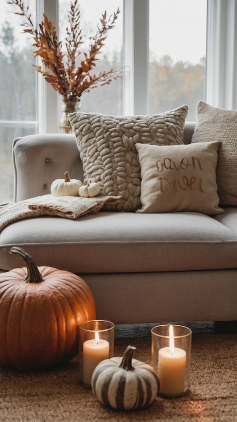 Explore stunning neutral fall decor ideas for every part of The Home Farmhouse from the cozy Front Porch to the inviting Living Room Discover DIY inspirations for The Home 2023 Bedroom Mantle Kitchen and The Home 2022 Elevate your space with fall decor trends for Fireplaces in 2024 and beyond Bedroom Mantle, Neutral Fall Decor Ideas, Cozy Front Porch, 2023 Bedroom, Inviting Living Room, Neutral Fall Decor, Fall Living Room, Comfy Blankets, Home 2023