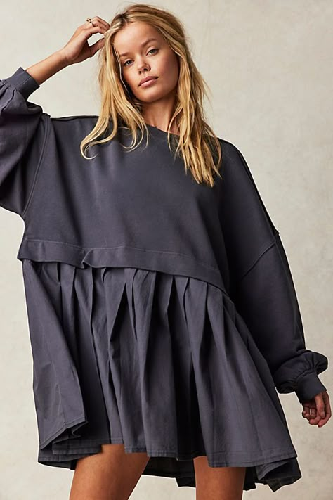 Eleanor Sweatshirt Patchwork Sweatshirt, Sweater Dress Oversized, Exaggerated Sleeves, Tunic Sweatshirt, Sport Dress, Inspired Dress, Oversized Sweater, Sweatshirt Dress, Cropped Top