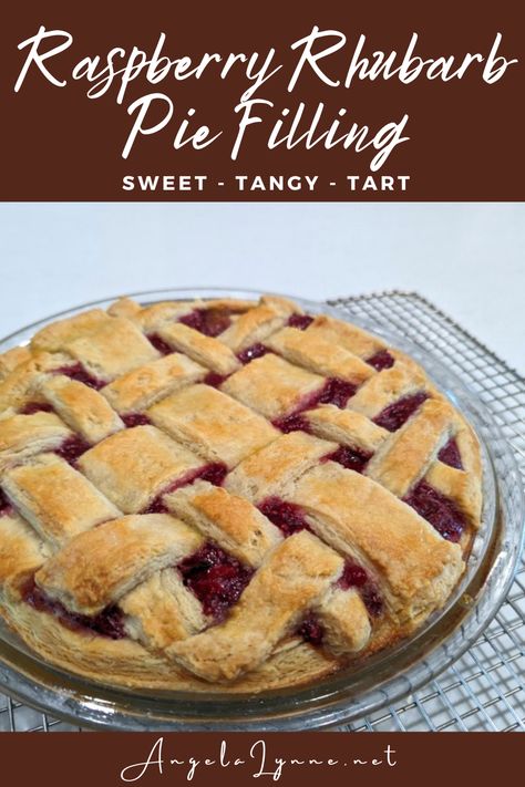 Raspberry Rhubarb Pie, Rhubarb Pie Filling, Raspberry Pie Recipe, Berry Pie Recipe, Rhubarb Custard Pies, Raspberry Pie Filling, Rhubarb Recipes Pie, Seasonal Baking, Raspberry Rhubarb