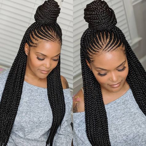 Latest Hair Braids, Cornrows Braids For Black Women, Parting Hair, Cornrows Styles, Sophisticated Hairstyles, African Hair Braiding Styles, Braided Cornrow Hairstyles, Protective Hairstyles Braids, Extensions Hair