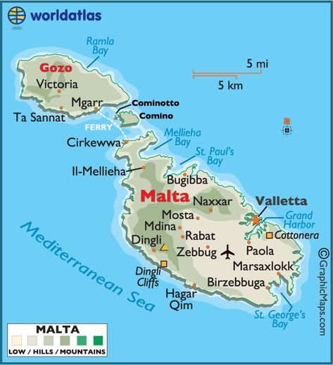 Malta Map, Malta Holiday, Malta Food, Malta Valletta, Maltese Islands, World Atlas, Malta Gozo, Malta Island, Malta Travel