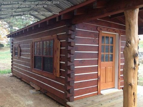 Cabin Office, Log Cabins For Sale, Portable Cabins, Log Cabin Ideas, Small Log Cabin, Building A Cabin, Log Cabin Kits, Cabins For Sale, Tiny House For Sale