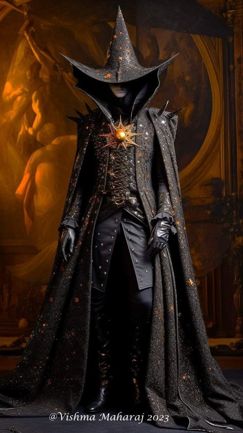 Fantasy Fashion Male, Warlock Costume, Fancy Robes, Wizard Robes, Male Witch, Wizard Costume, Armor Clothing, Fantasy Wizard, Fantasy Gowns