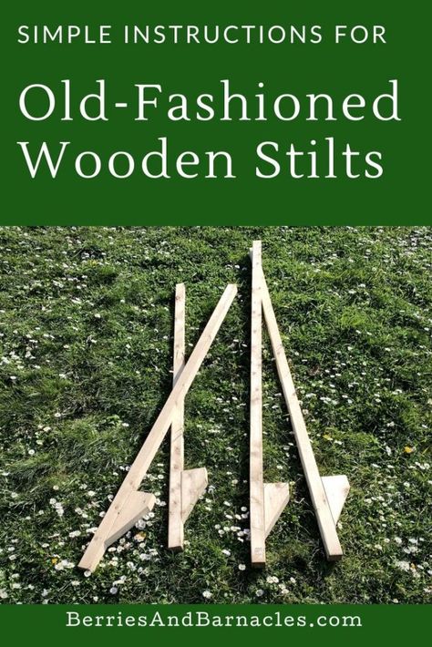 Stool Diy Ideas, Old Fashioned Games For Kids, Wooden Outdoor Games, Diy Stilts, Diy Wooden Games, Improving Balance, Kids Woodworking Projects, Old Fashioned Games, Wood Projects For Kids