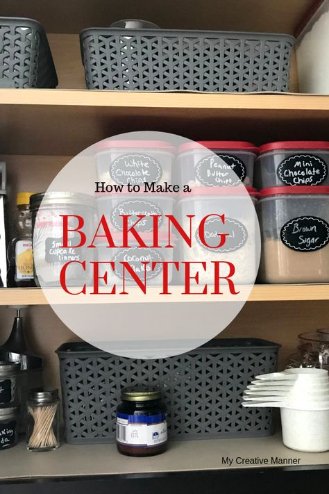 Baking Station In Kitchen Ideas, Baking Corner In Kitchen Ideas, Baking Goods Organization, Cake Decorating Supplies Organization, Organizing Baking Cabinet, Cake Decorating Organization, Baking Center In Kitchen Ideas, Baking Corner In Kitchen, Baking Center In Kitchen