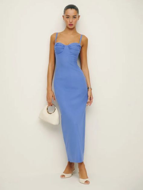 The 29 Prettiest, Most Affordable Dresses of Spring 2023 | Who What Wear Stormi Dress, Pretty Spring Dresses, Fancy Shop, Time Clothes, My Wish List, Amanda Dress, Column Skirt, Essential Dress, Strapless Midi Dress