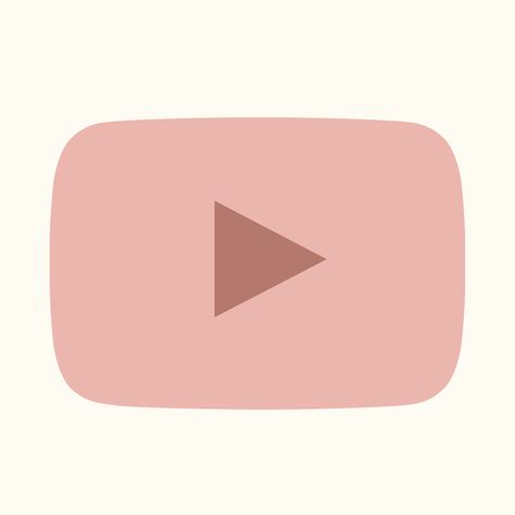 Aesthetic pink youtube app icon for ios14 update in shortcuts App Icon Design Youtube, Iphone Shortcut Icons, Youtube Icons Aesthetic, Youtube Aesthetic Logo, Youtube Aesthetic Icon, App Shortcut Icons, Shortcut App Icon, Apps Icon Aesthetic, Icons For Youtube