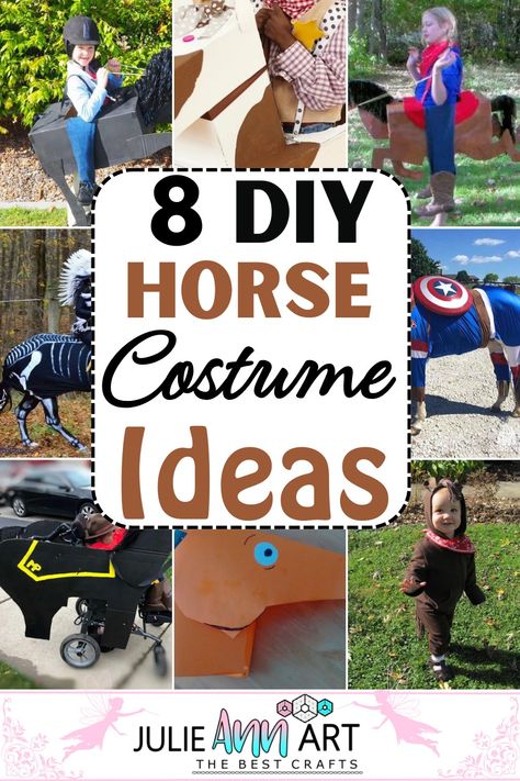 If you’re a fan of horses and want to look like him for the next Halloween party or cosplay event, following this list of DIY horse costume ideas will surely be a beneficial option. Imagine looking like a warrior riding a horse or a kid playing the role of a character at a circus; all of our horse costumes will give you a distinctive vibe. You have to use some simple colored accessories and turn them into a masterpiece wearable for November events and surely thank me later. Easy Diy Donkey Costume, Miniature Horse Costume Ideas, Horse Custom Halloween, Horse Dress Up Ideas Costumes, Cardboard Horse Costume, Halloween Costume For Horse And Rider, Diy Horse Costume For Adults, Easy Horse Halloween Costumes, Horse Costumes For People