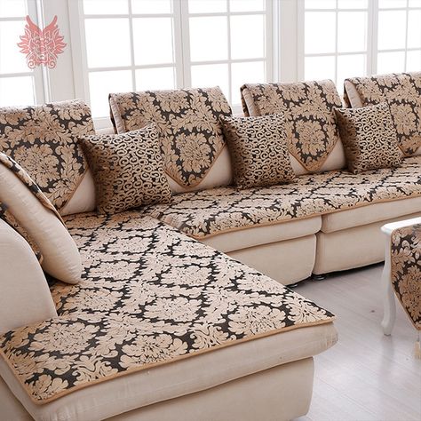 Sofa Cover Ideas, Stylish Couch, Diy Sofa Cover, Sofa Cloth, Floral Sofa, Latest Sofa Designs, Room Couches, Sectional Slipcover, Slip Covers Couch