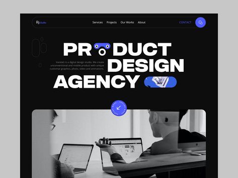 Digital Agency - Website Landing Page by Rakib ® on Dribbble Web Development Agency Website Design, Above The Fold Web Design, Graphic Design Agency Website, Get In Touch Web Design, Web Design Agency Website, Web Agency Website Design, About Us Website Design, About Us Page Design Website, Web Agency Website