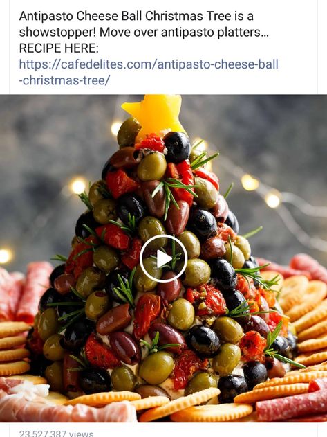 Cheese Ball Christmas Tree, Cheese Ball Christmas, Christmas Cheese Ball, Rustic Christmas Tree Ideas, Ball Christmas Tree, Christmas Tree Decor Ideas, Tree Decor Ideas, Christmas Cheese, Cafe Delites